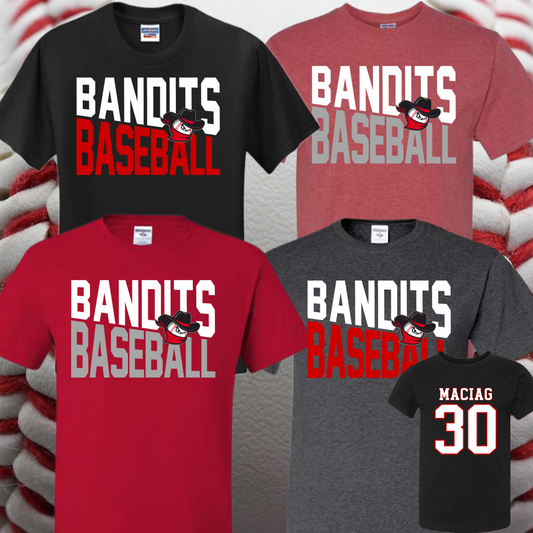 Bay City Bandits - Angled Logo Basic Tee (Youth & Adult)
