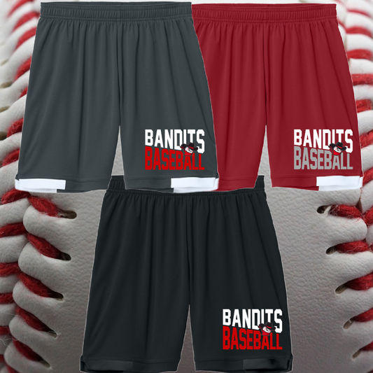 Bay City Bandits - Angled Logo Performance Shorts (Youth & Adult)