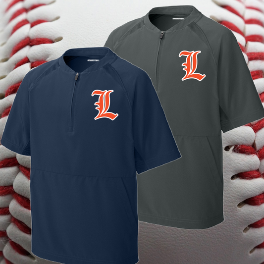 Mid Michigan Lumbermen - L Logo 1/2 Zip Short Sleeve Baseball Jacket