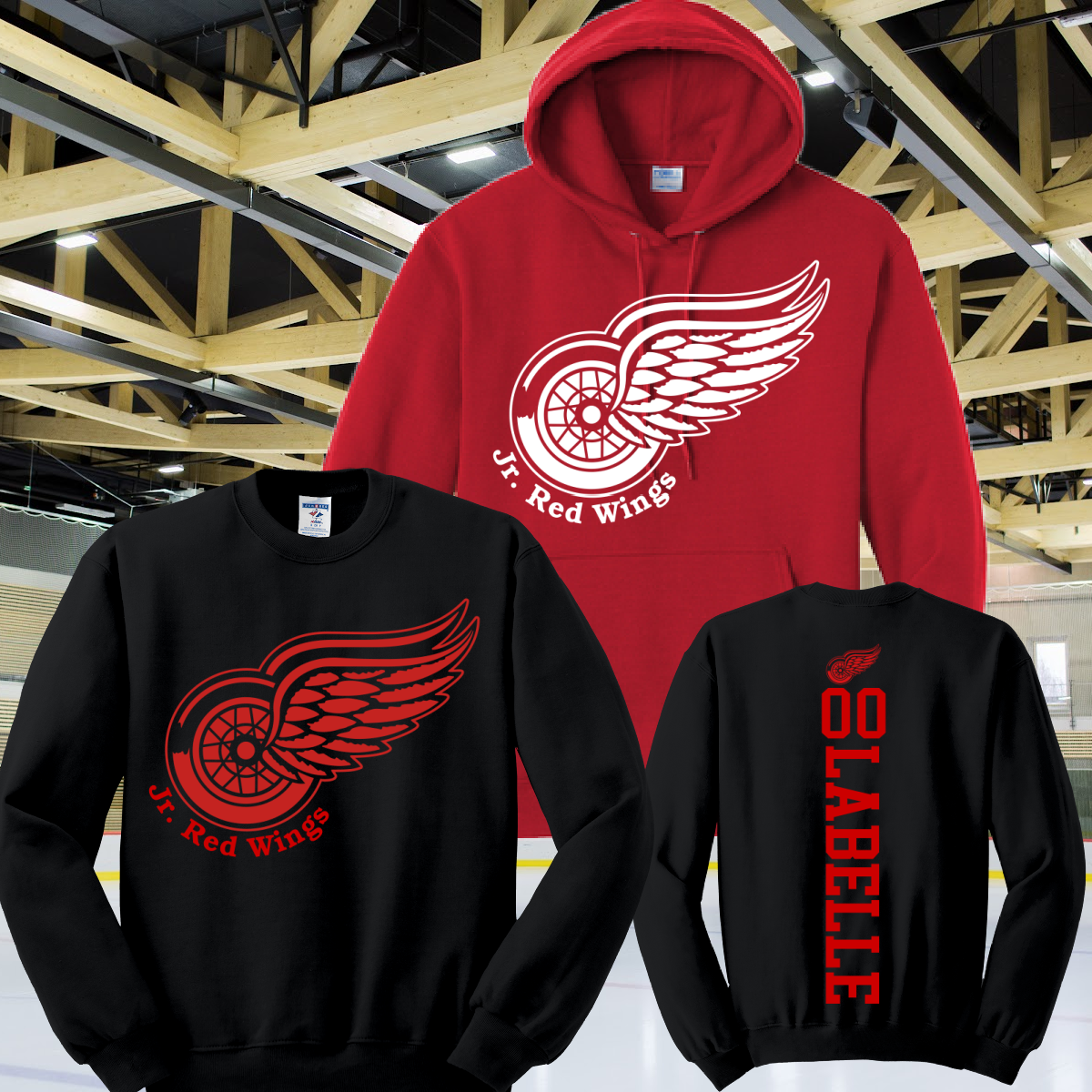 Detroit Jr. Hockey Basic Sweatshirt (Youth & Adult)