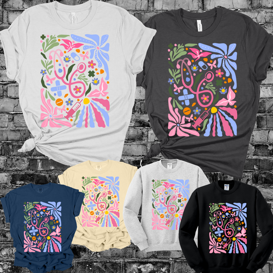 Nurse - Boxy Floral