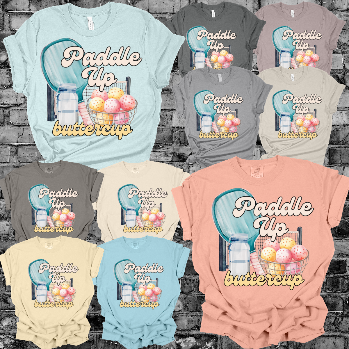 Paddle Up Butter Cup Pickeball Tee