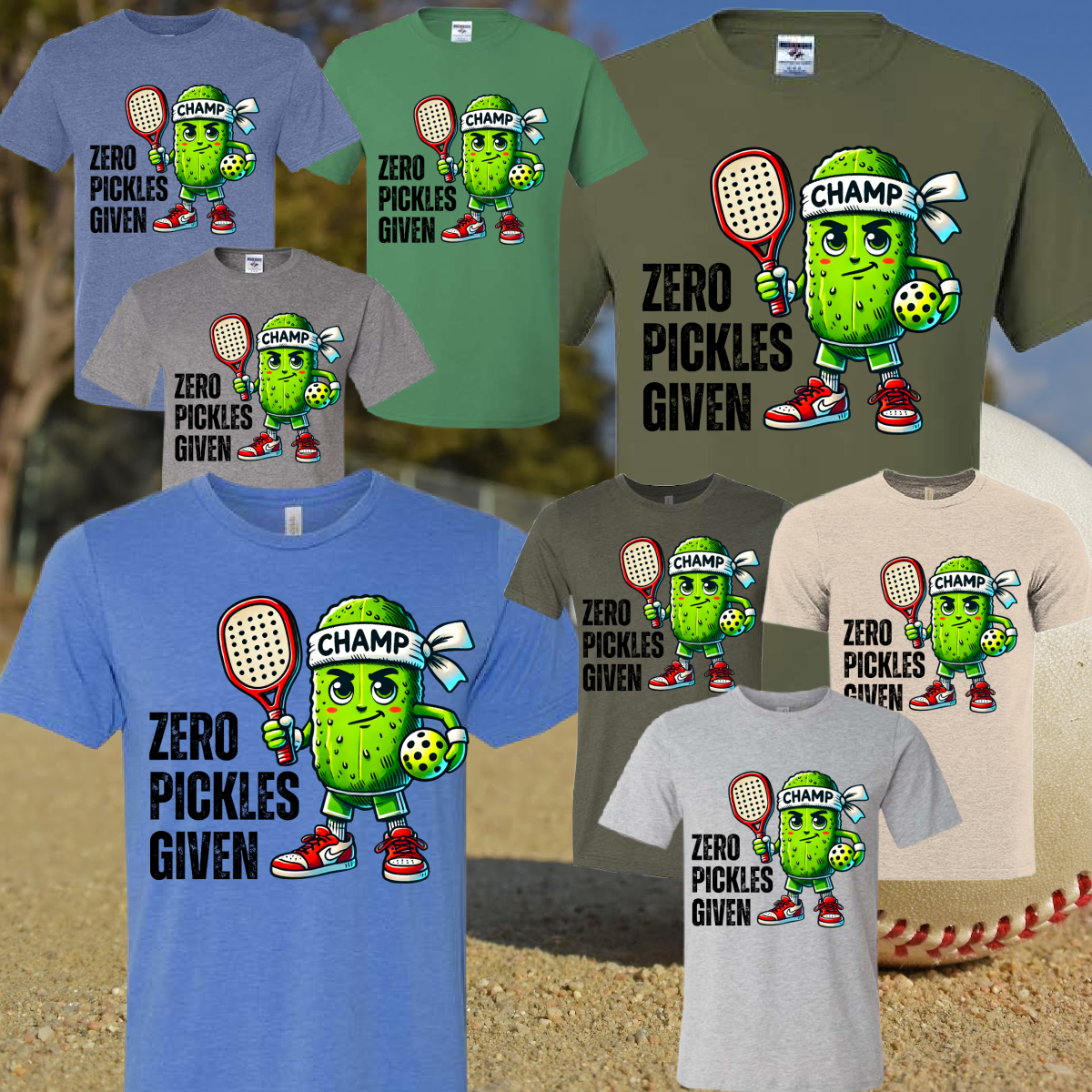 Zero Pickles Given Pickleball Tee