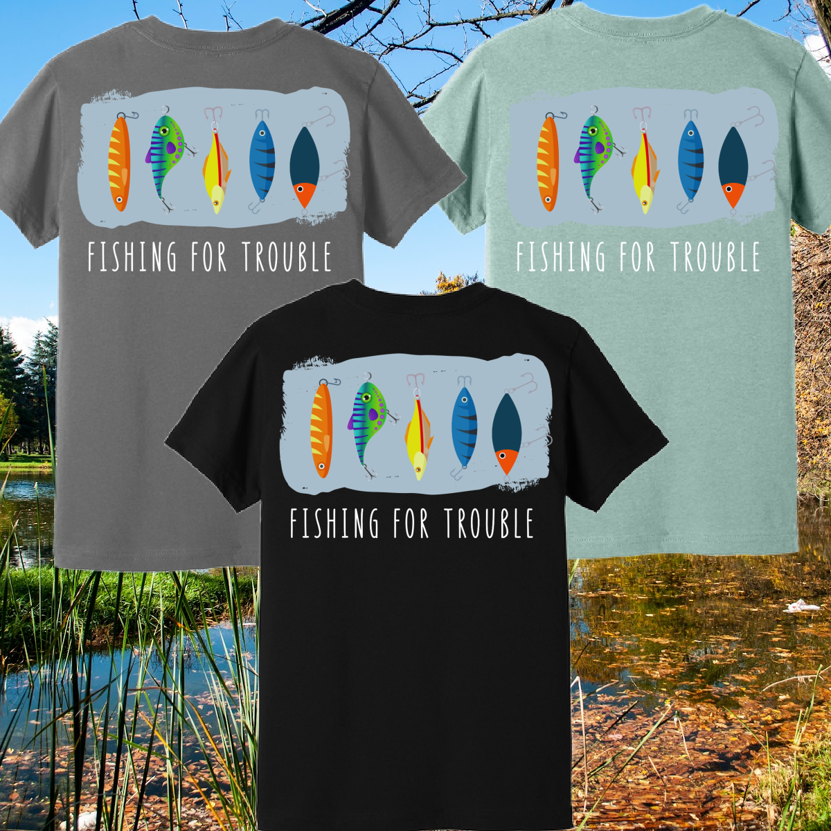 Great Lakes Boys - Fishing For Trouble Premium Tee (Toddler, Youth & Adult)