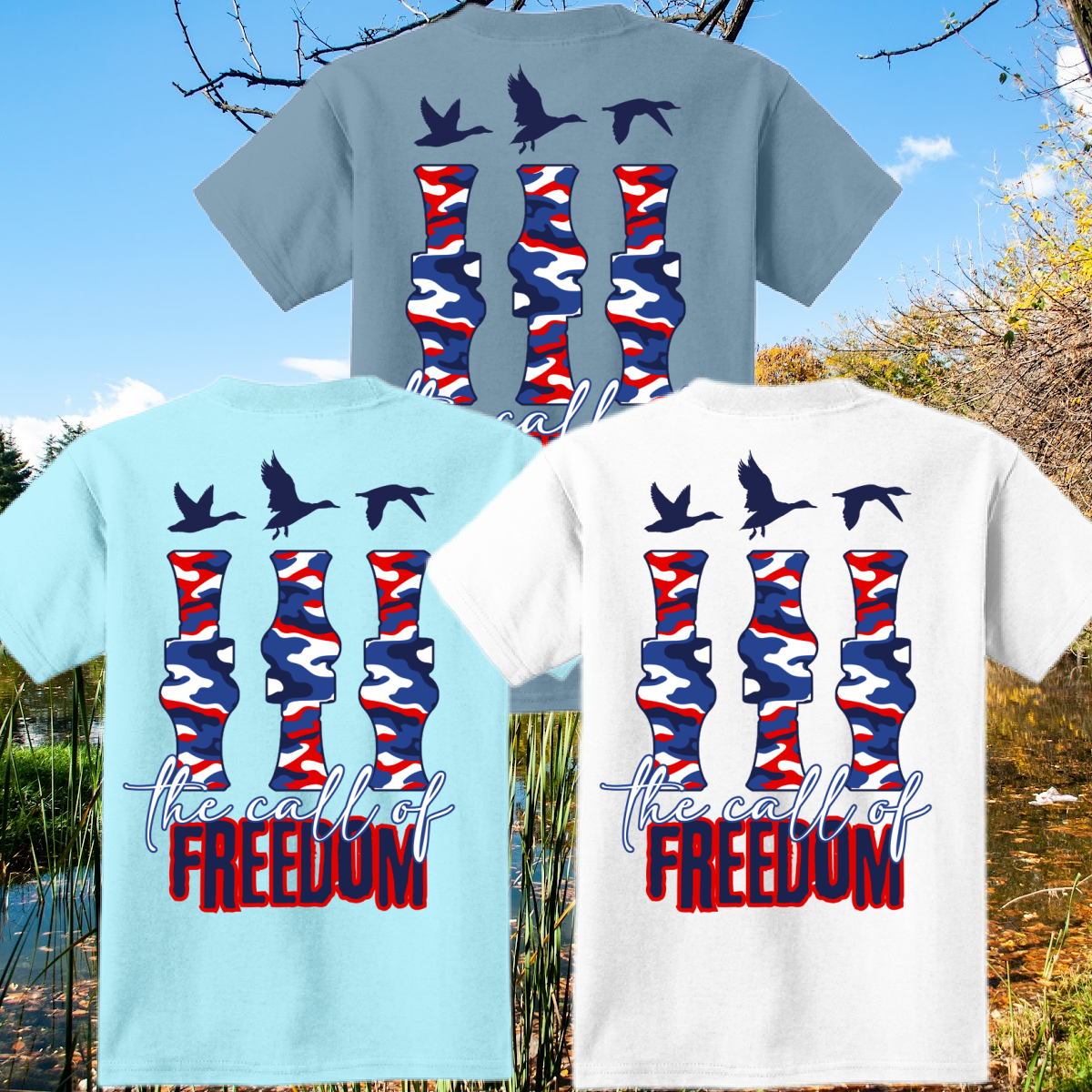Great Lakes Boys - The Call Of Freedom Beach Wash Tee (Youth & Adult)