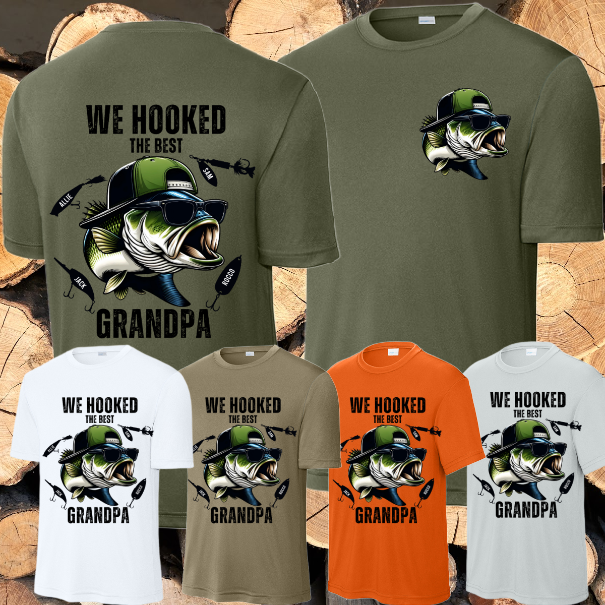 Fathers Day We Hooked The Best Performance Tee
