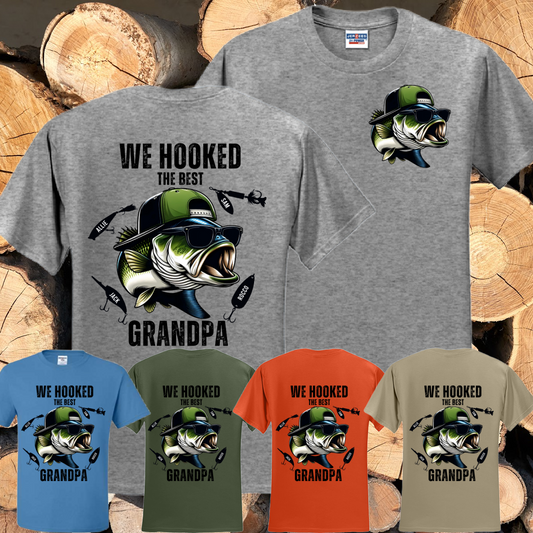 Fathers Day We Hooked The Best Basic Tee