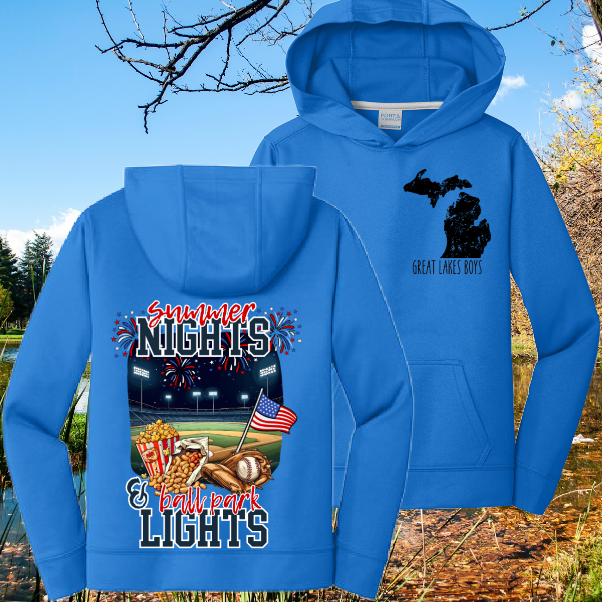 Great Lakes Boys - Summer Nights & Ballpark Lights Performance Hooded Sweatshirt (Youth & Adult)