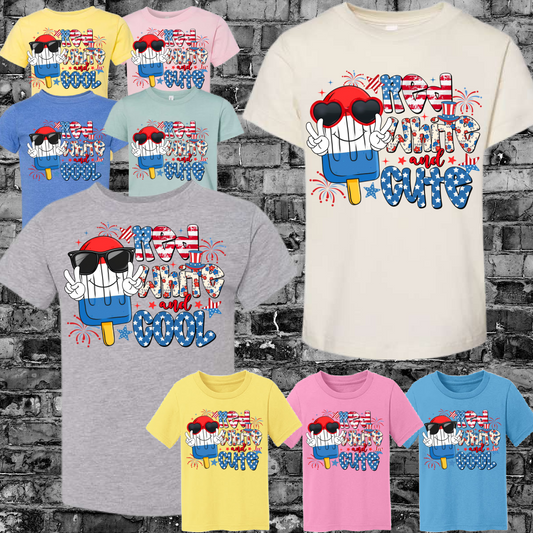 Bomb Pop Red White & Cool/Cute Tee (Youth)