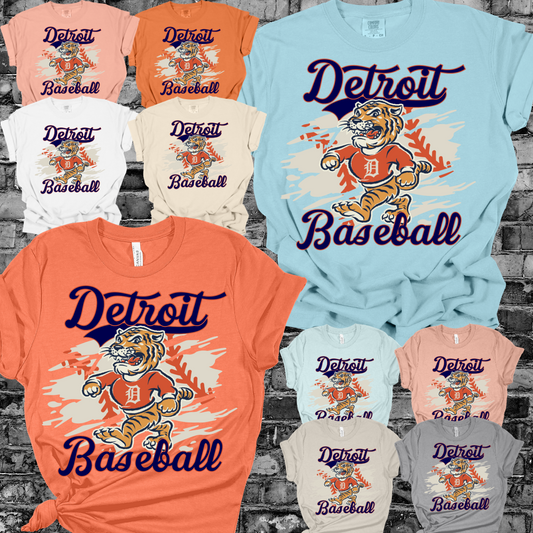 Detroit Baseball - Vintage Mascot Tee