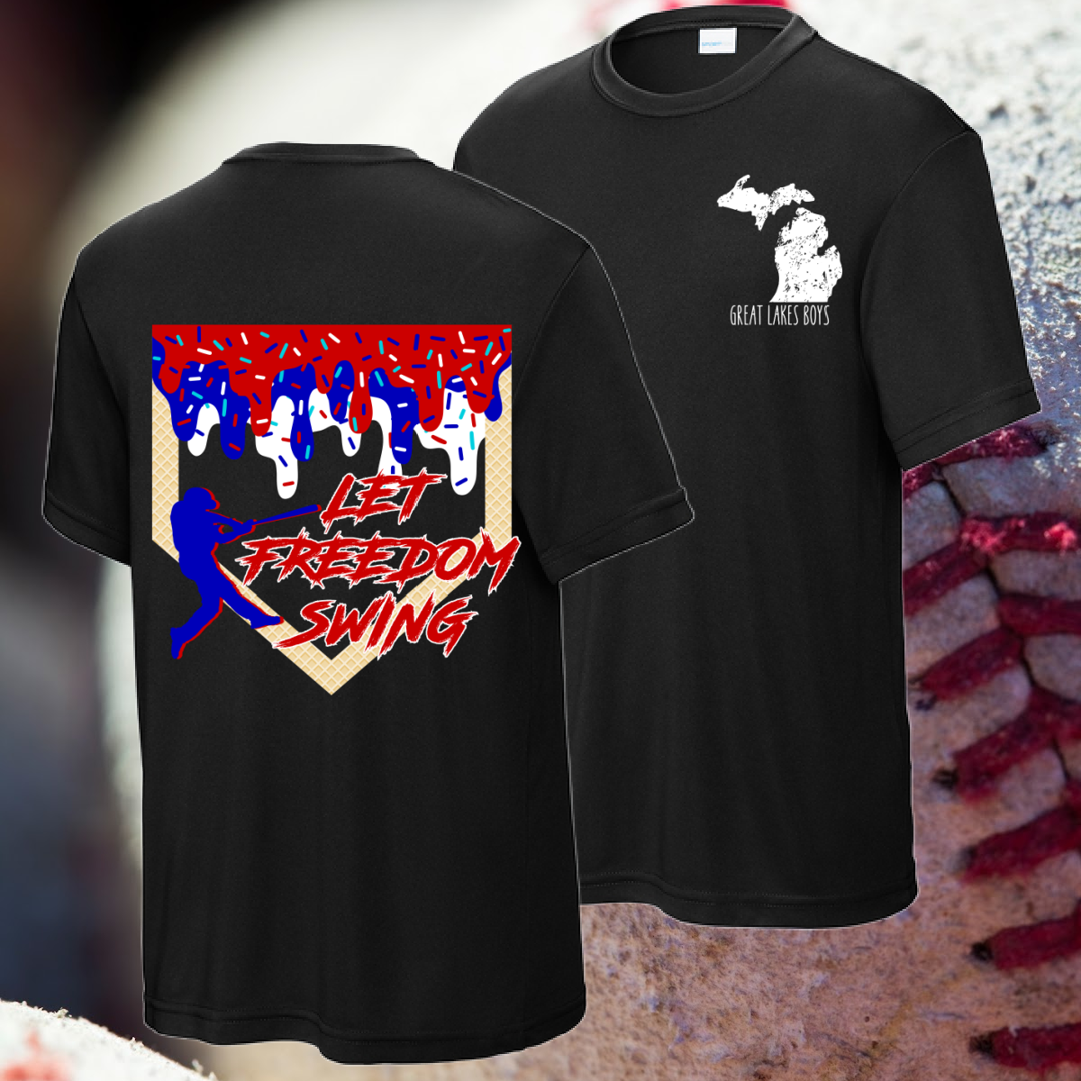Great Lakes Boys - Let Freedom Swing Performance Tee (Youth & Adult)