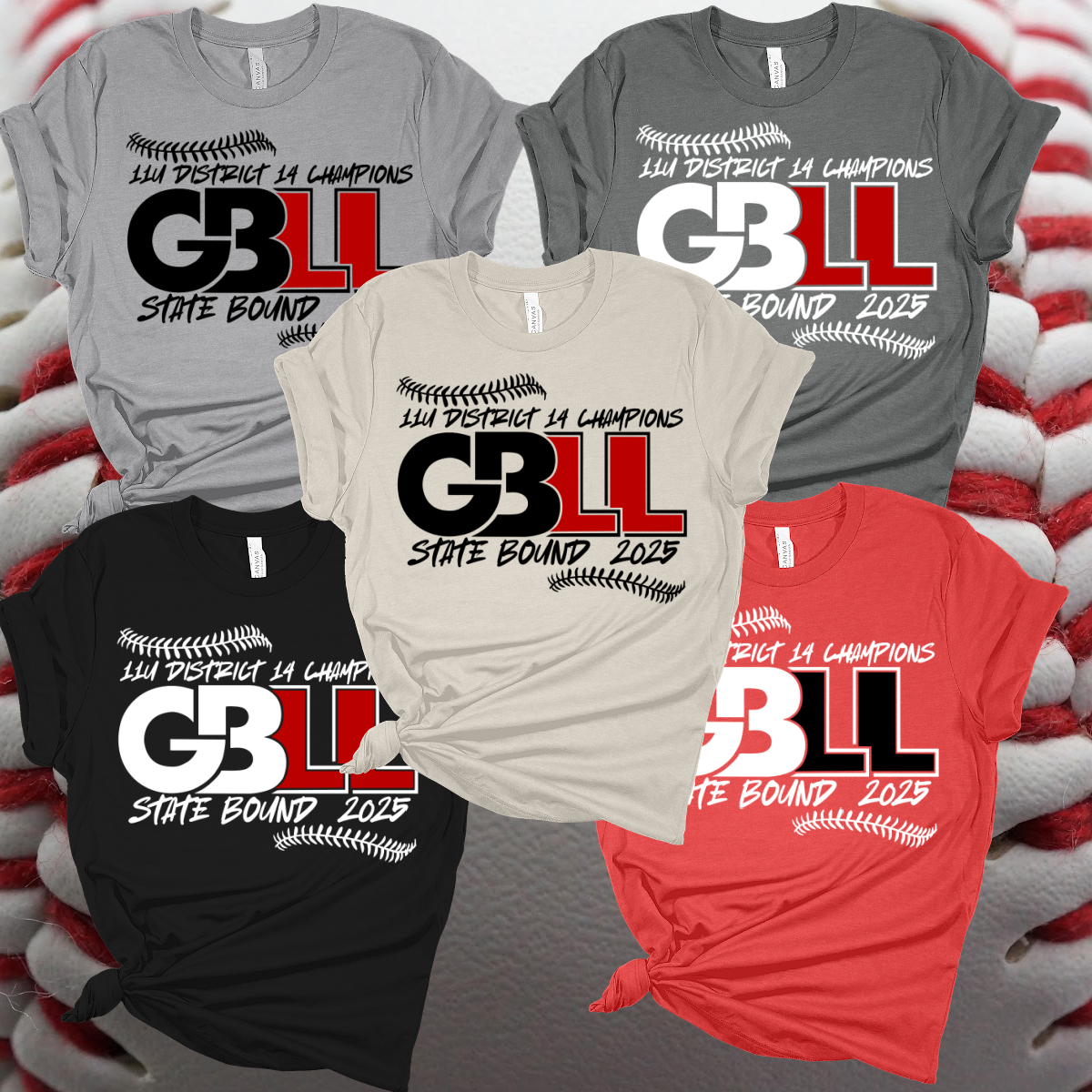 Greater Bay Little League - 2025 District Champs STATE BOUND Premium Tee (Toddler, Youth & Adult)
