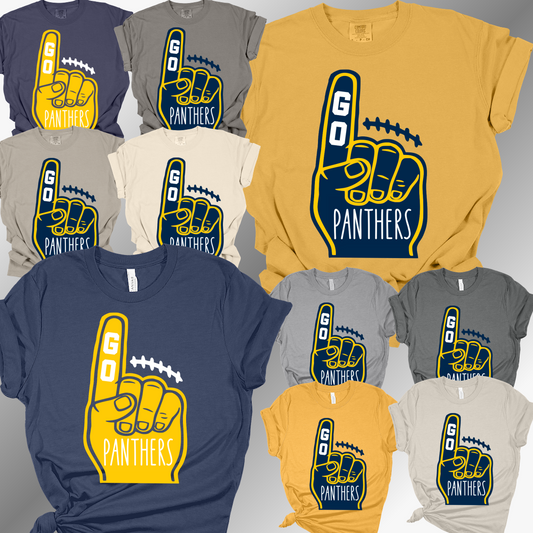 Standish-Sterling Panthers - Foam Finger Football Tee (Adult)