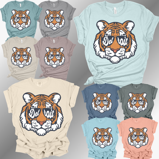 Detroit Baseball - Vintage Tiger Face Tee