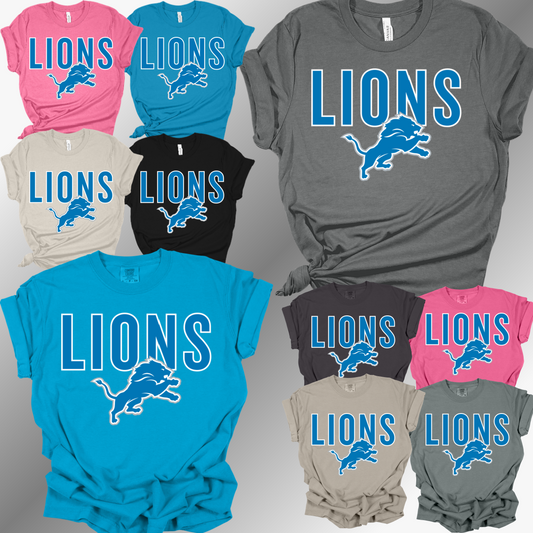 Detroit Football - Oversized Logo Tee