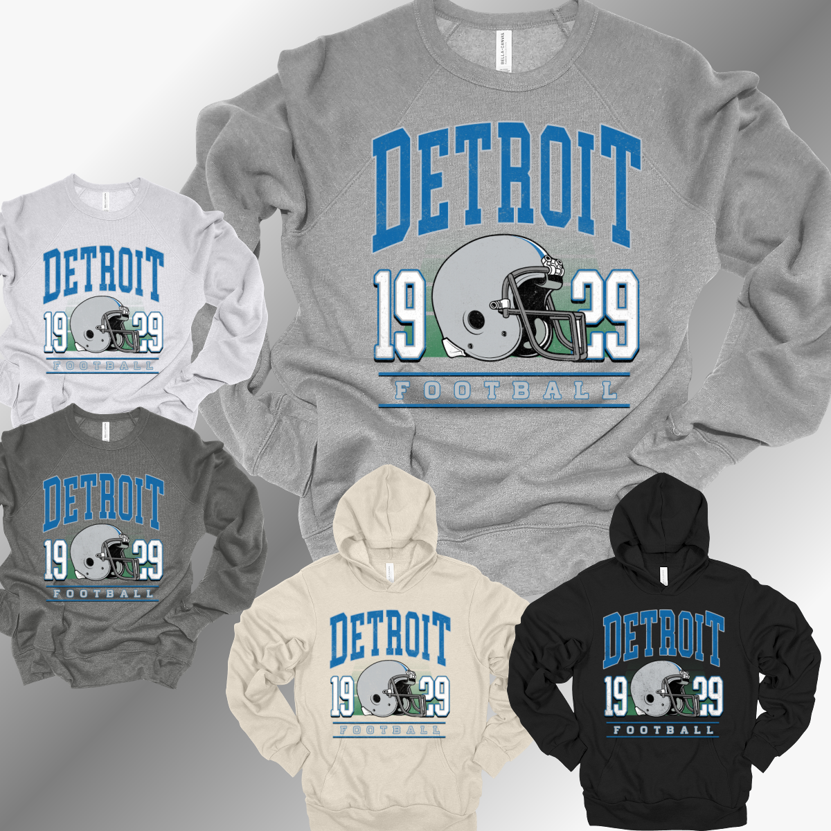 Detroit Football - 1929 w/Helmet Premium Sweatshirt