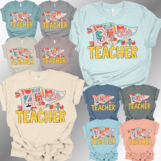 Back To School - Teacher Flag Tees (Adult)