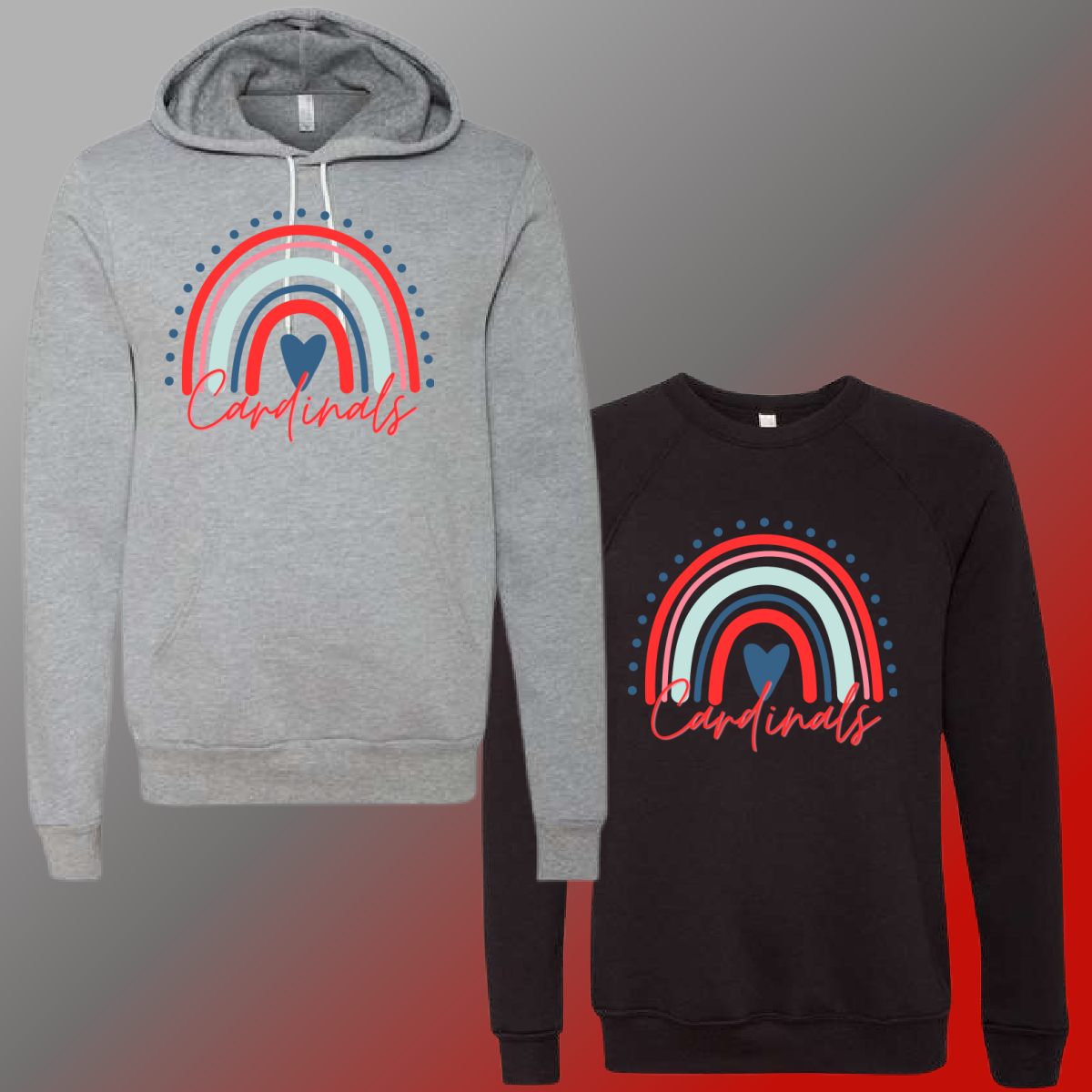 St. John Cardinals  - Rainbow Premium Sweatshirt