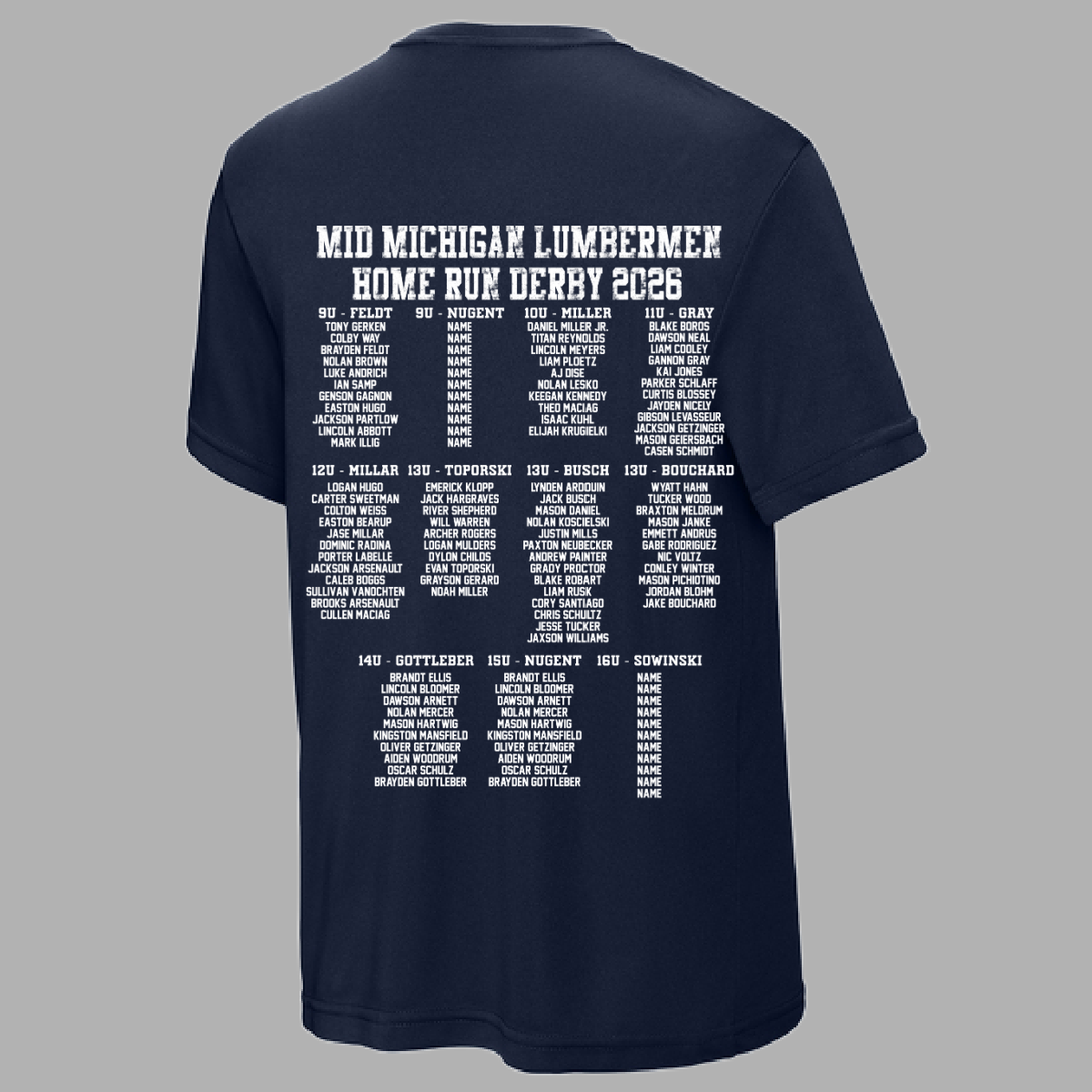 Mid Michigan Lumbermen - HOMERUN DERBY Tees & Hoodies