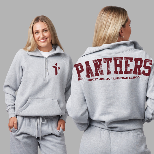 Trinity Monitor Panthers - 1/4 Zip Crewneck (Youth & Adult)