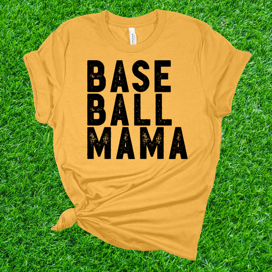 Baseball Mama Black Print (Adult)