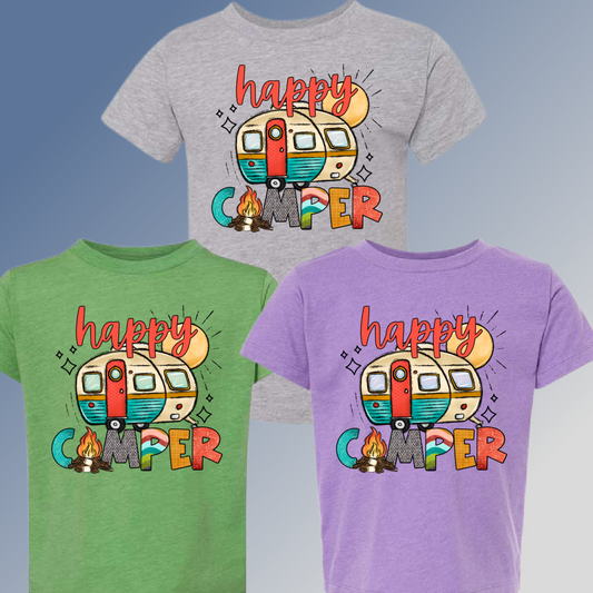 Happy Camper with Trailer - YOUTH